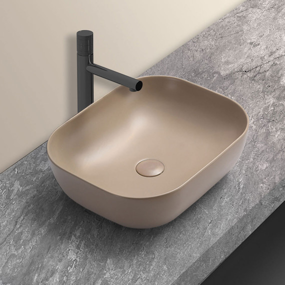 Раковина-чаша Vincea 50 см VBS-101MC, бежевый фото 2