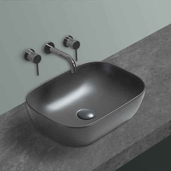 Раковина-чаша Vincea 45 см VBS-102MA, чёрный фото 2