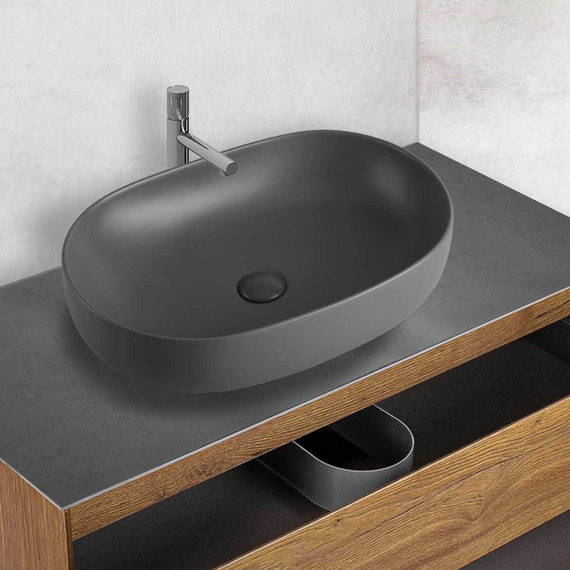 Раковина-чаша Vincea 60 см VBS-113MA, чёрный фото 2