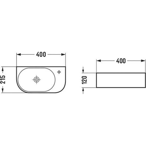 Раковина подвесная Vincea 40 см VBS-506R фото 3