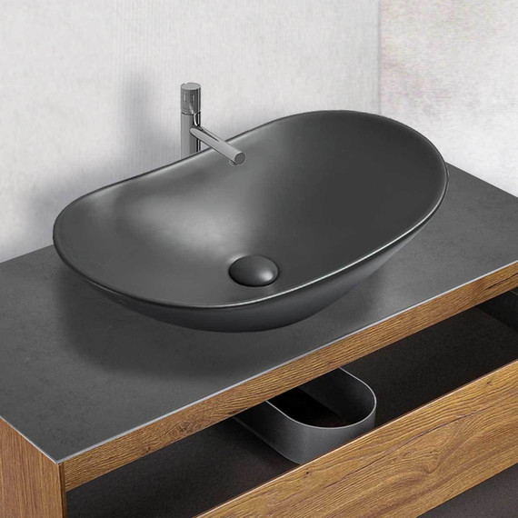 Раковина-чаша Vincea 61 см VBS-508MA, чёрный фото 2