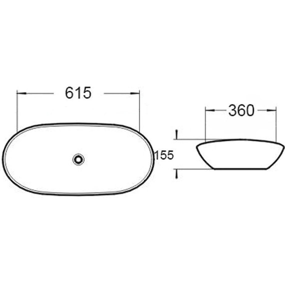 Раковина-чаша Vincea 61 см VBS-508 фото 3
