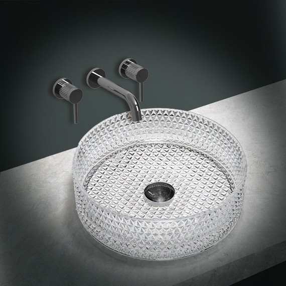 Раковина-чаша Vincea 40 см VBS-5GL01, прозрачный фото 2