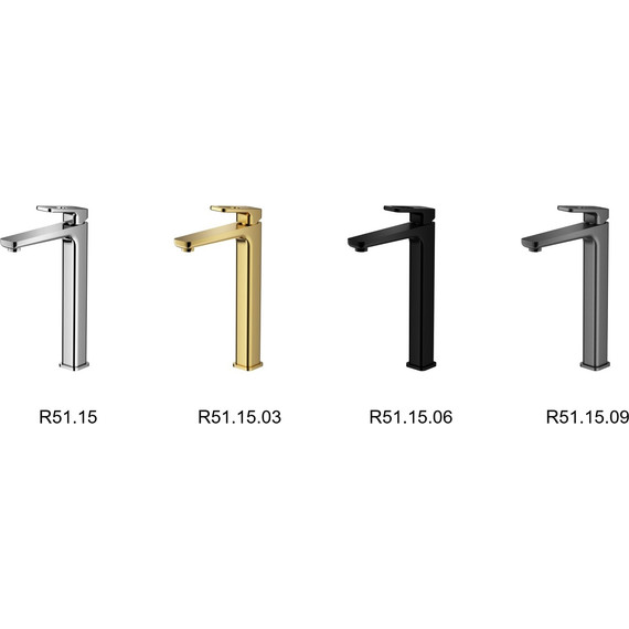 Смеситель для раковины высокий Raglo R51.15.06, чёрный фото 11