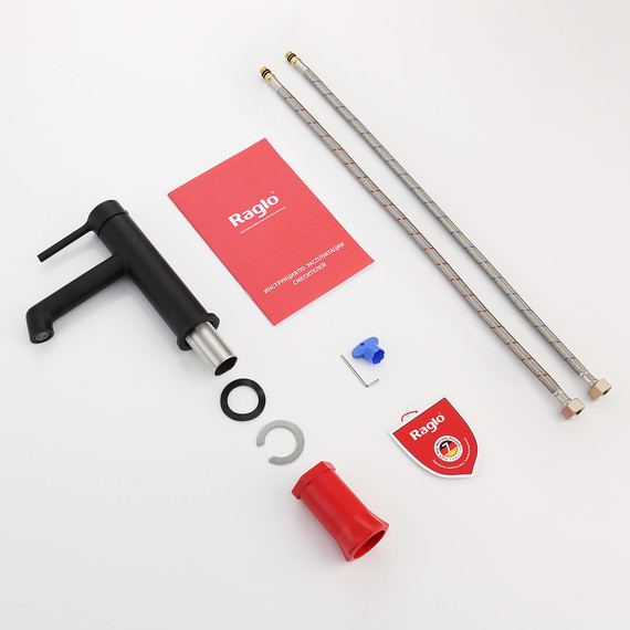 Смеситель для раковины Raglo R20.10.06, чёрный фото 10