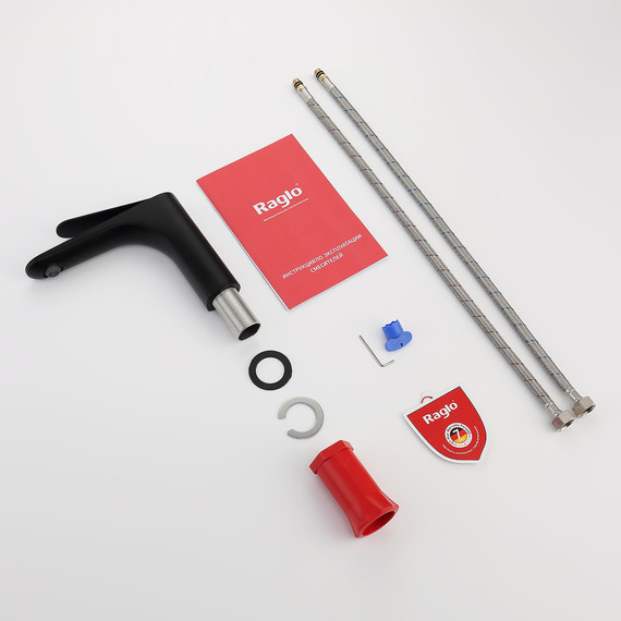 Смеситель для раковины Raglo R21.10.06, чёрный фото 9