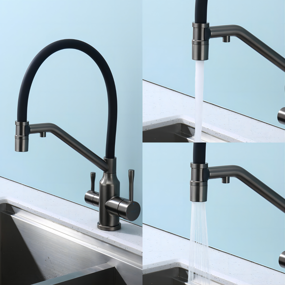 Смеситель для кухни Raglo R81.62.09, графит фото 4