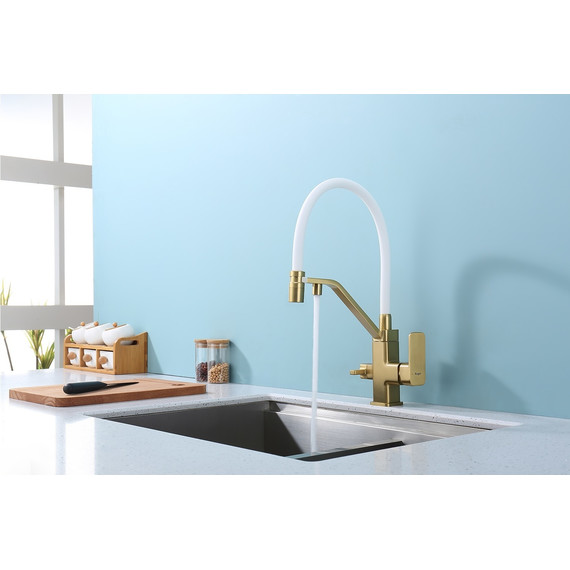 Смеситель для кухни Raglo R85.62.03, золотой сатин фото 5