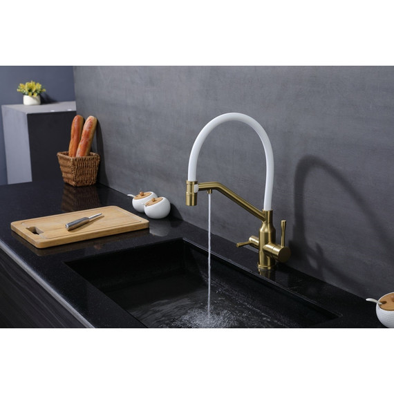 Смеситель для кухни Raglo R81.62.03, золотой сатин фото 12