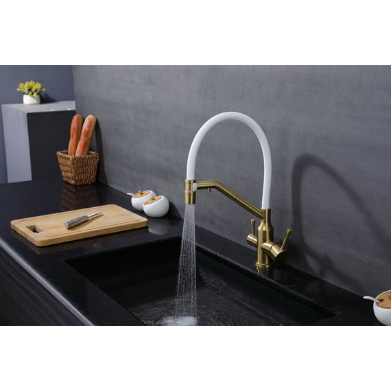 Смеситель для кухни Raglo R81.62.03, золотой сатин фото 11