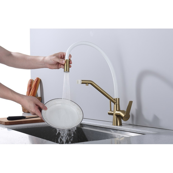 Смеситель для кухни Raglo R80.62.03, золотой сатин фото 11