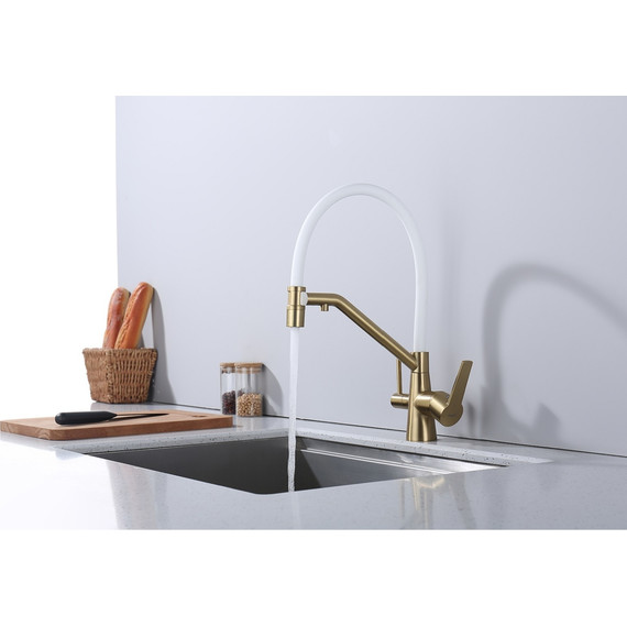 Смеситель для кухни Raglo R80.62.03, золотой сатин фото 4