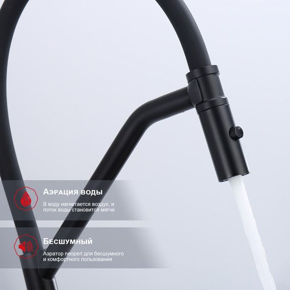 Смеситель для кухни Raglo R86.41.06, чёрный фото 9