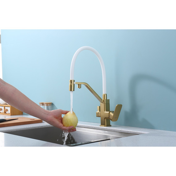 Смеситель для кухни Raglo R85.62.03, золотой сатин фото 8