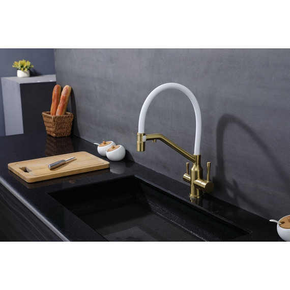 Смеситель для кухни Raglo R81.62.03, золотой сатин фото 9