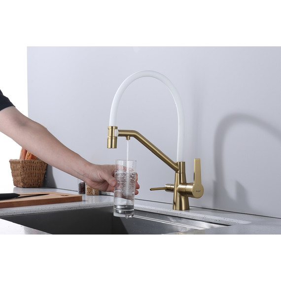 Смеситель для кухни Raglo R80.62.03, золотой сатин фото 8