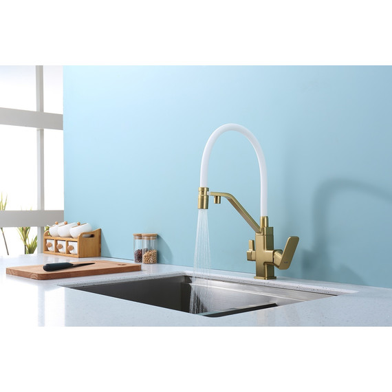 Смеситель для кухни Raglo R85.62.03, золотой сатин фото 6