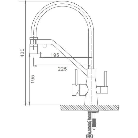 Смеситель для кухни Raglo R80.62, хром фото 2