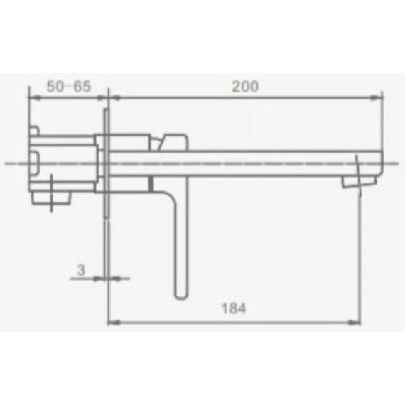 Смеситель для раковины Raglo R30.11 (со скрытой частью) хром фото 2