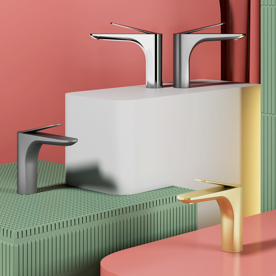 Смеситель для раковины Raglo R21.10.09, графит фото 9