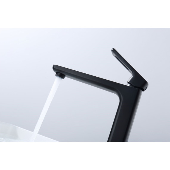 Смеситель для раковины высокий Raglo R51.15.06, чёрный фото 6