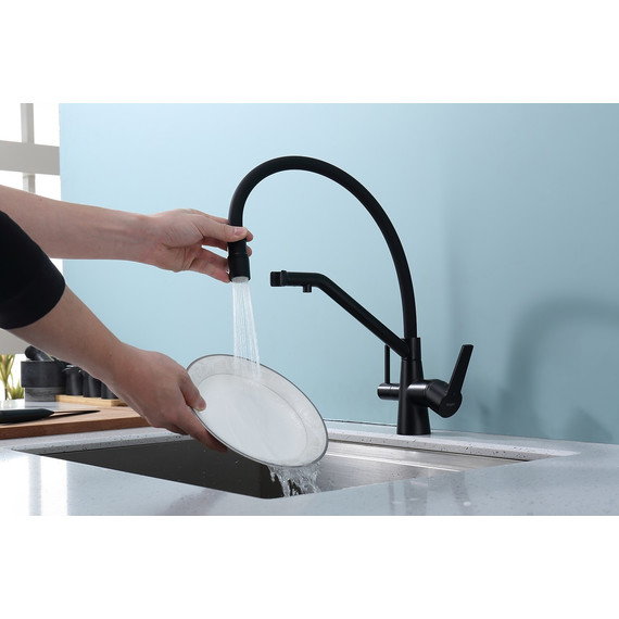 Смеситель для кухни Raglo R80.62.06, чёрный фото 6