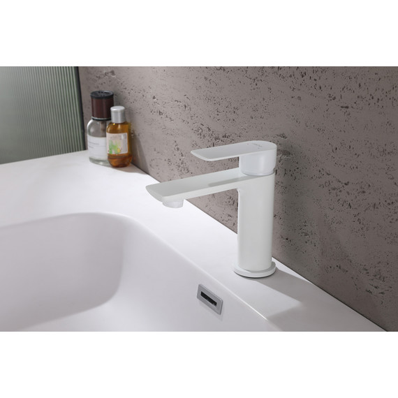 Смеситель для раковины Abber Weiss Insel AF8010FW, белый матовый, Цвет производителя: белый матовый - 2 Смеситель для раковины Abber Weiss Insel AF8010FW, белый матовый, Цвет производителя: белый матовый фото 2