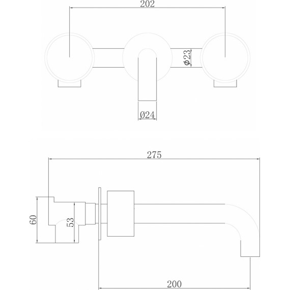 Смеситель для раковины настенный Abber Wasser Kreis AF81122G (со скрытой частью) золото матовый, Цвет производителя: золото матовое фото 3