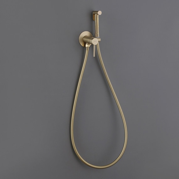 Набор для гигиенического душа Abber Wasser Kreis AF8125G, золото матовый фото 3