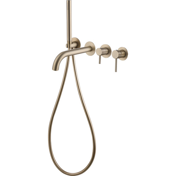 Смеситель для ванны Abber Wasser Kreis AF8130G, золото матовый фото 2