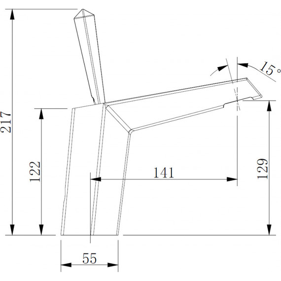 Смеситель для раковины Abber Zeitlos AF8910B, черный матовый - 3 Смеситель для раковины Abber Zeitlos AF8910B, черный матовый фото 3