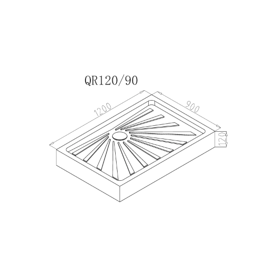 Поддон CeruttiSpa 120х90 см QR120/90 - 2 Поддон CeruttiSpa 120х90 см QR120/90 фото 2