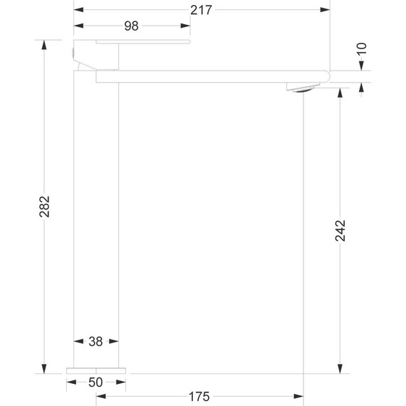 Смеситель для раковины высокий Vincea Vogue (SS) VBF-2VS2GM, вороненая сталь - 3 Смеситель для раковины высокий Vincea Vogue (SS) VBF-2VS2GM, вороненая сталь фото 3