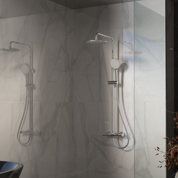 Душевая система для ванны Vincea Rondo VSFS-1R1CH - 2 Душевая система для ванны Vincea Rondo VSFS-1R1CH фото 2