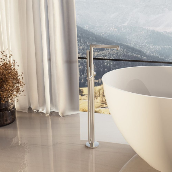 Смеситель для ванны Vincea Rim VTF-2RMCH (со скрытой частью) фото 3