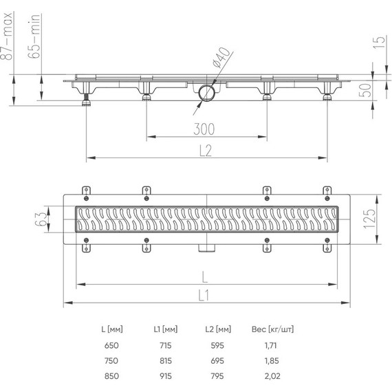 Трап Veconi Line Black 85 см V850LB, черный матовый, Цвет производителя: чёрный матовый, Размер трапа: 850 - 3 Трап Veconi Line Black 85 см V850LB, черный матовый, Цвет производителя: чёрный матовый, Размер трапа: 850 фото 3