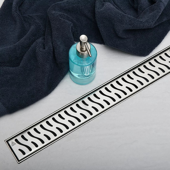 Трап Veconi N Harmony 55 см V550HN (под плитку) хром, Цвет производителя: хром, Размер трапа: 550 фото 2