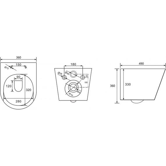 Унитаз подвесной безободковый Abber Bequem AC1102MG с крышкой микролифт, серый матовый, Цвет производителя: серый матовый фото 10