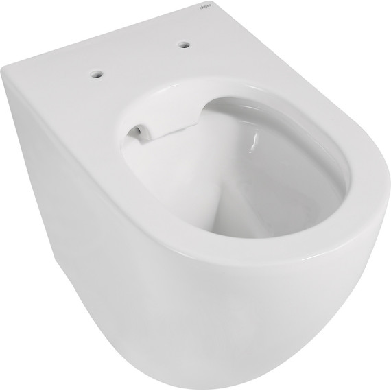 Унитаз приставной безободковый Abber Bequem AC1111 с крышкой микролифт (выпуск горизонтальный) фото 8