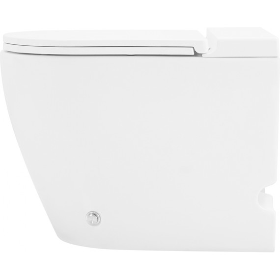 Унитаз приставной безободковый импульсный Abber Bequem AC1115P с крышкой микролифт (выпуск горизонтальный) фото 5