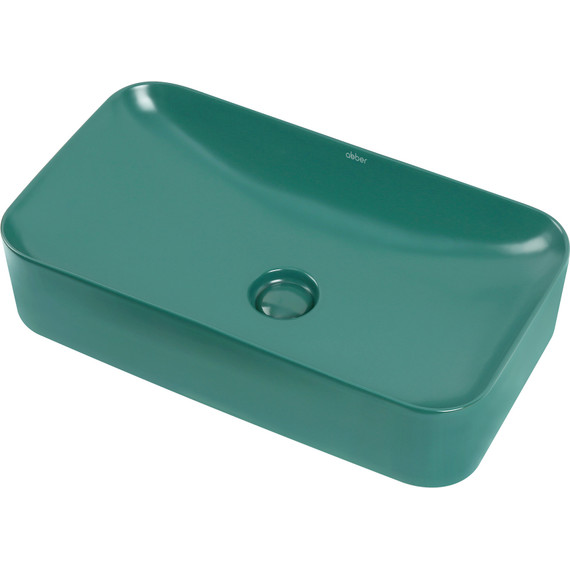 Раковина-чаша Abber Rechteck 60 см AC2204MBG, зелёный матовый фото 2