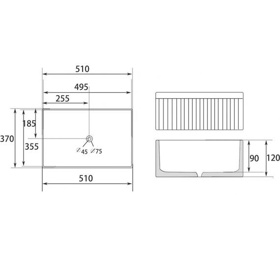 Раковина-чаша Abber Rechteck 50 см AC2216, белый фото 7