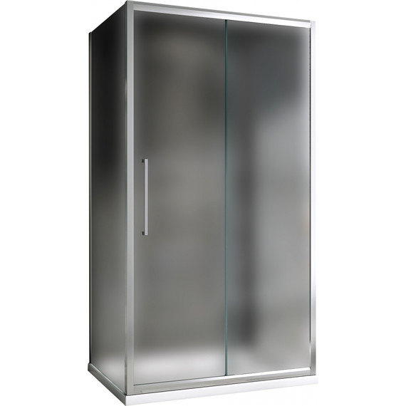 Душевое ограждение Abber Schwarzer Diamant 130x75 см AG30130MH-S75M-S75M, хром/матовое фото 