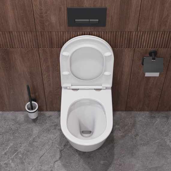 Унитаз подвесной безободковый Cezares Liner-Tor CZR-38083-49-TH-TOR/SC с крышкой микролифт (система смыва Торнадо) фото 11