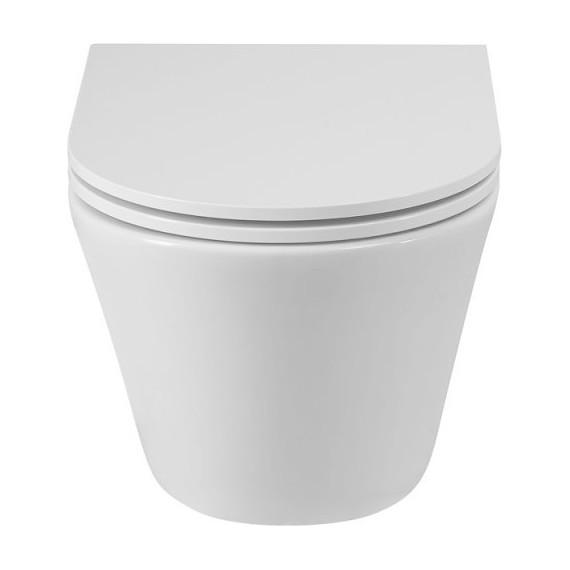 Унитаз подвесной безободковый Cezares Liner-Tor CZR-3808-53-TH-TOR/SC с крышкой микролифт (система смыва Торнадо) фото 12