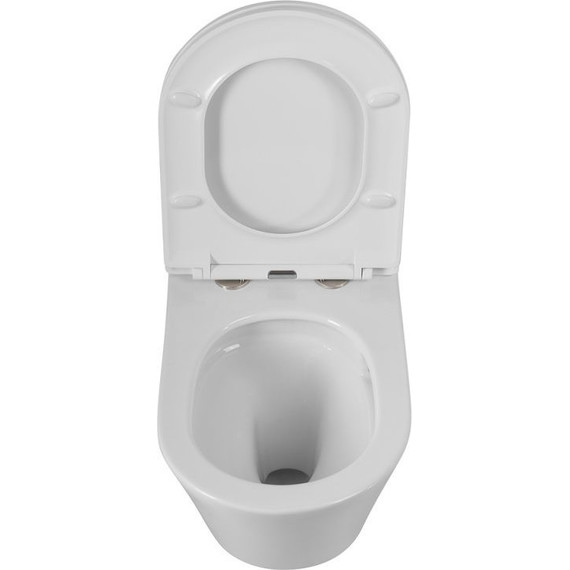 Унитаз подвесной безободковый Cezares Liner-Tor CZR-3808-53-TH-TOR/SC с крышкой микролифт (система смыва Торнадо) фото 13