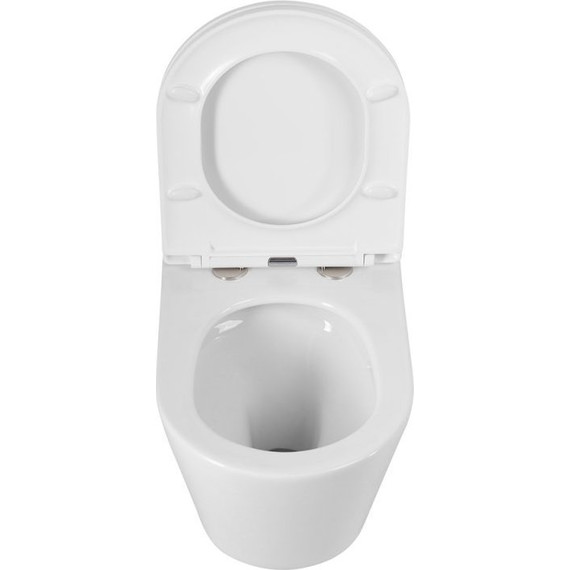 Унитаз подвесной безободковый Cezares Liner-Tor CZR-3808-53-TH-TOR/SC с крышкой микролифт (система смыва Торнадо) фото 17