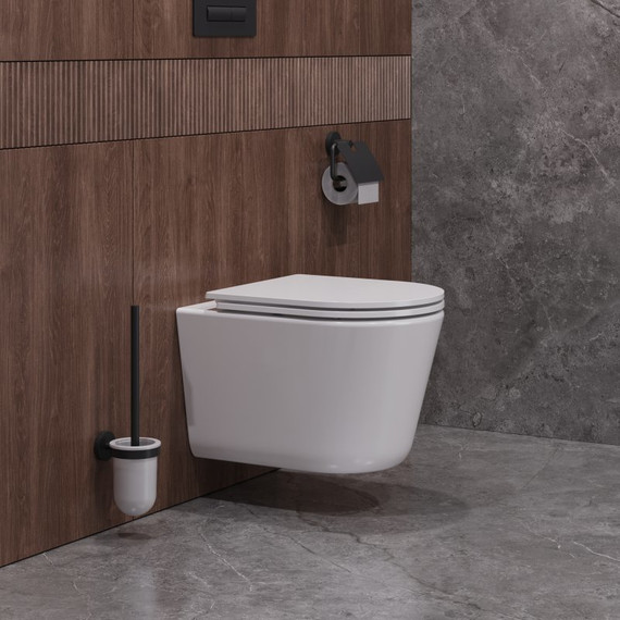 Унитаз подвесной безободковый Cezares Liner-Tor CZR-3808-53-TH-TOR/SC с крышкой микролифт (система смыва Торнадо) фото 3