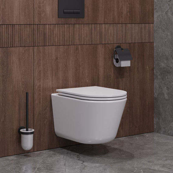 Унитаз подвесной безободковый Cezares Liner-Tor CZR-38083-49-TH-TOR/SC с крышкой микролифт (система смыва Торнадо) фото 7