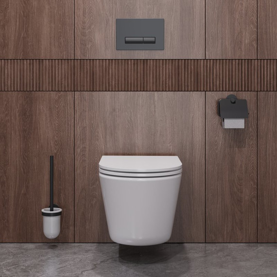 Унитаз подвесной безободковый Cezares Liner-Tor CZR-3808-53-TH-TOR/SC с крышкой микролифт (система смыва Торнадо) фото 8